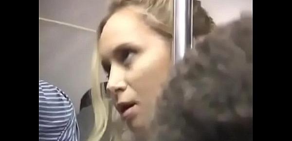  Hot Blonde Groped on a Bus
